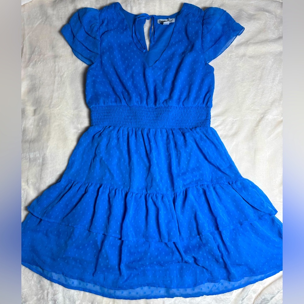Charlotte Russe Ocean Blue Chiffon Dress